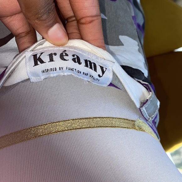 Purple and grey camouflage cargo shorts - Picture 3 of 3